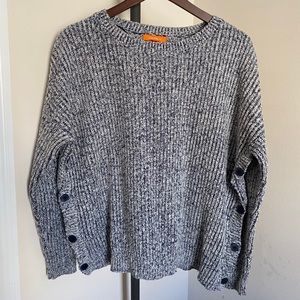 Button side sweater
